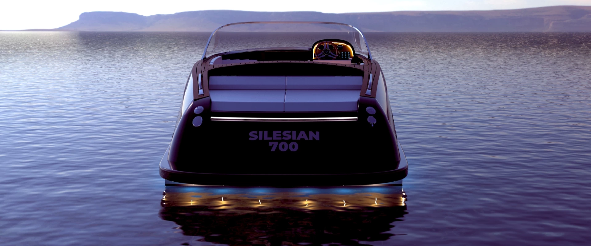 Jacht klasy C Silesian 700 na jeziorze